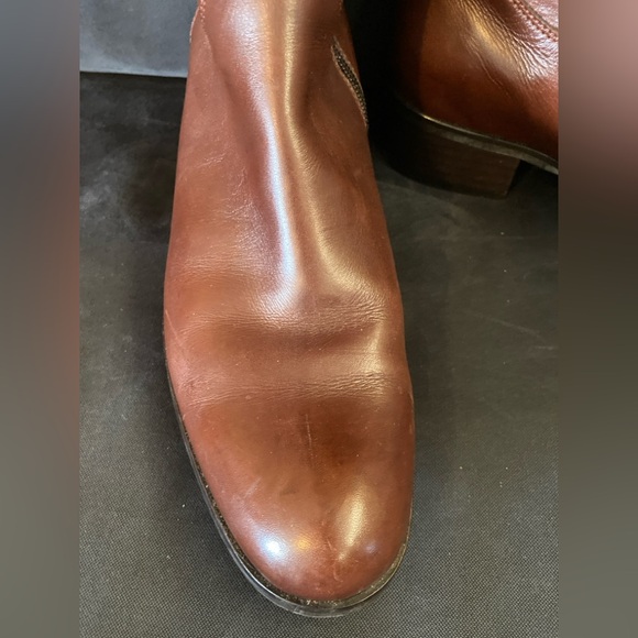 Sesto Meucci Women's Shoes Brown Leather Zip Up Knee High Fashion Boots Size 8.5 - Picture 12 of 16